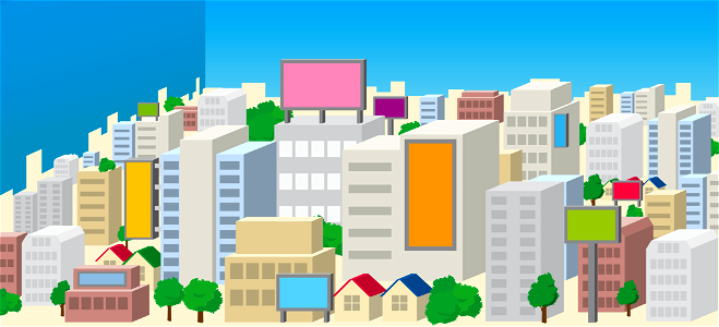 Cityscape building. Free illustration for personal and commercial use.