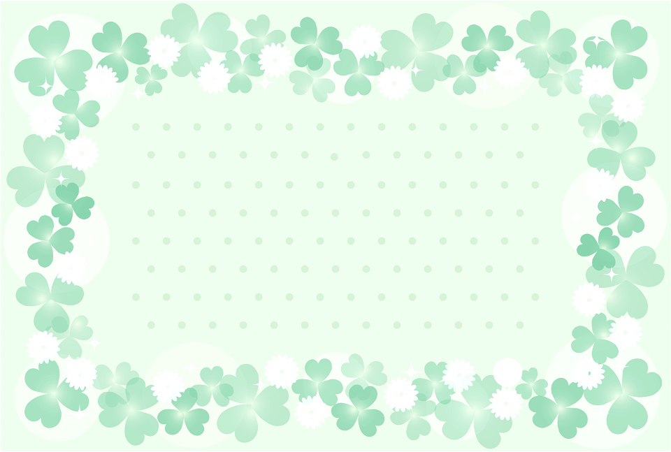 Clover frame. Free illustration for personal and commercial use.