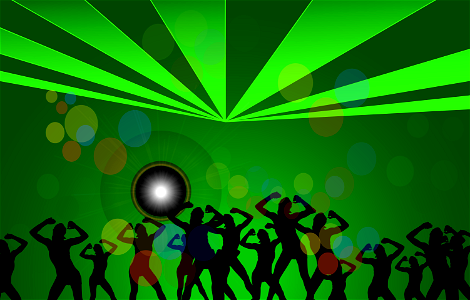 Disco dance. Free illustration for personal and commercial use.
