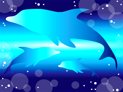 Dolphins background. Free illustration for personal and commercial use.