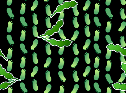 Edamame beans background. Free illustration for personal and commercial use.