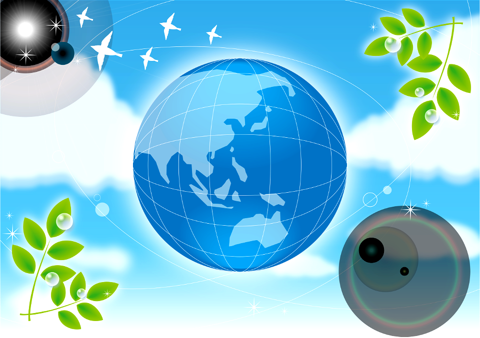 Ecology earth. Free illustration for personal and commercial use.