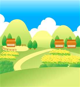 Field contryside. Free illustration for personal and commercial use.