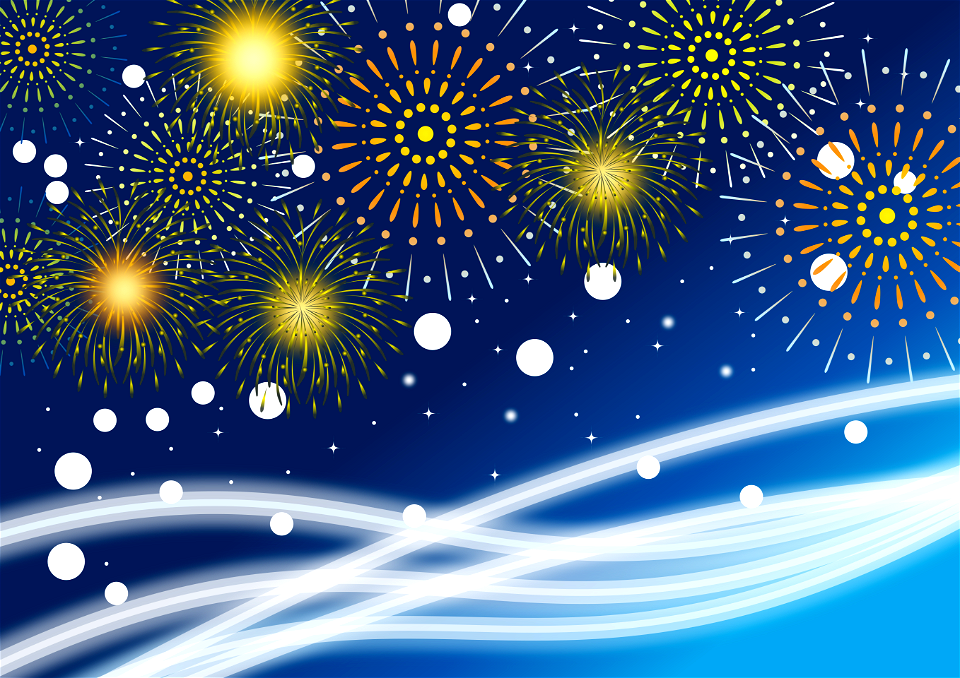 Fireworks background. Free illustration for personal and commercial use.