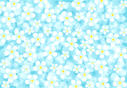Flowers blue background. Free illustration for personal and commercial use.