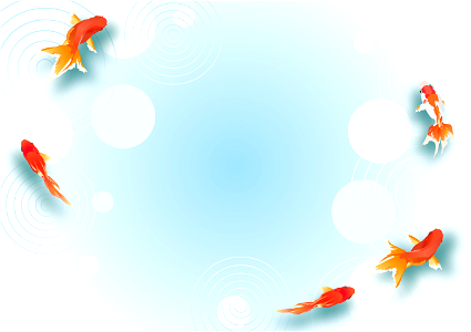 Goldfish water background. Free illustration for personal and commercial use.