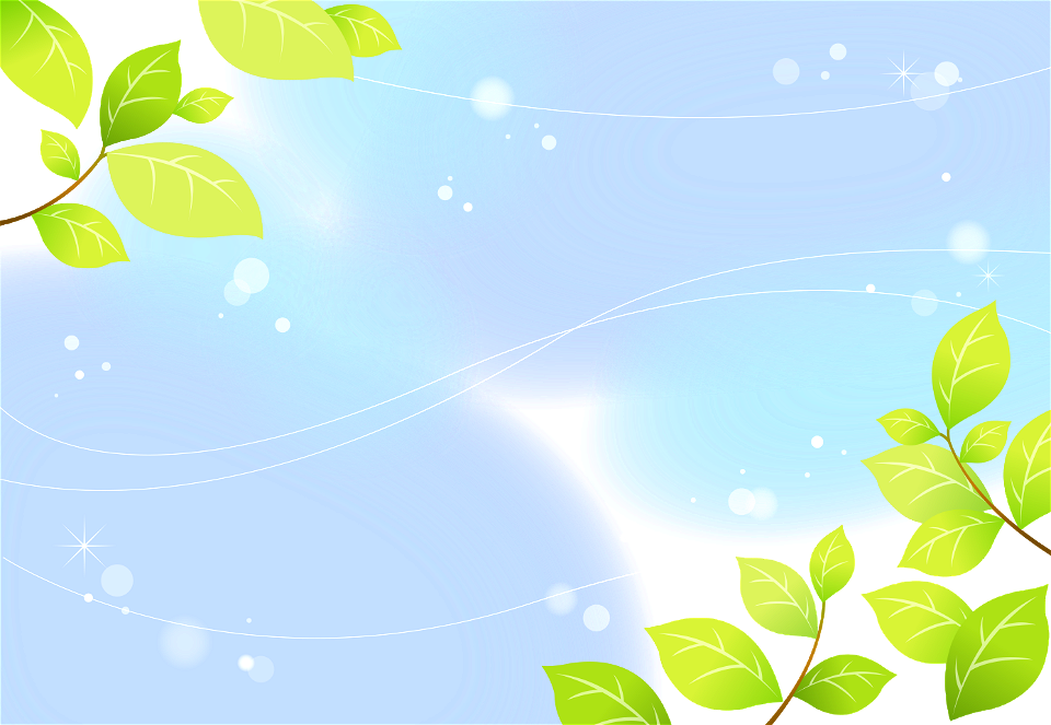 Green leaves background. Free illustration for personal and commercial use.