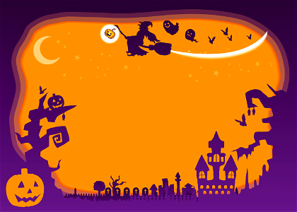 Halloween frame. Free illustration for personal and commercial use.