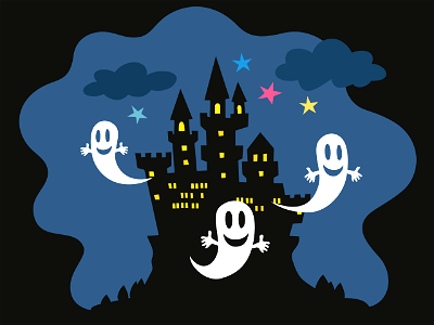 Halloween ghost. Free illustration for personal and commercial use.