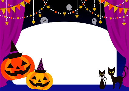 Halloween stage. Free illustration for personal and commercial use.