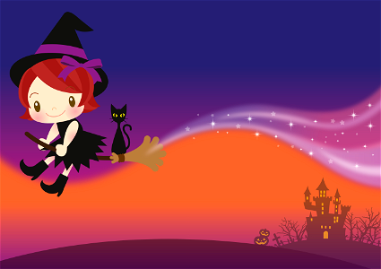 Halloween witch. Free illustration for personal and commercial use.