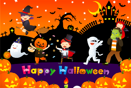 Happy halloween. Free illustration for personal and commercial use.