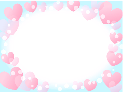 Heart bubble frame. Free illustration for personal and commercial use.