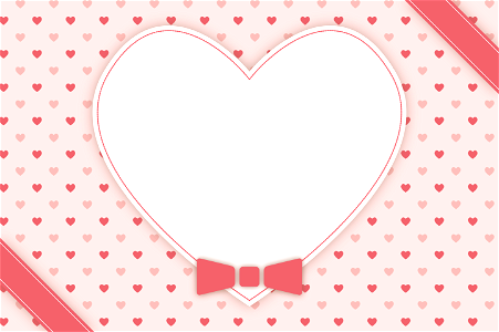 Heart message card. Free illustration for personal and commercial use.