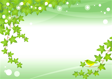 Ivy bird background. Free illustration for personal and commercial use.