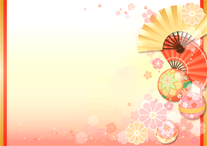 Japanese background. Free illustration for personal and commercial use.