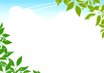 Leaves clouds. Free illustration for personal and commercial use.