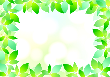 Leaves frame. Free illustration for personal and commercial use.