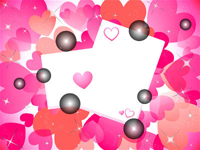 Love letter heart. Free illustration for personal and commercial use.