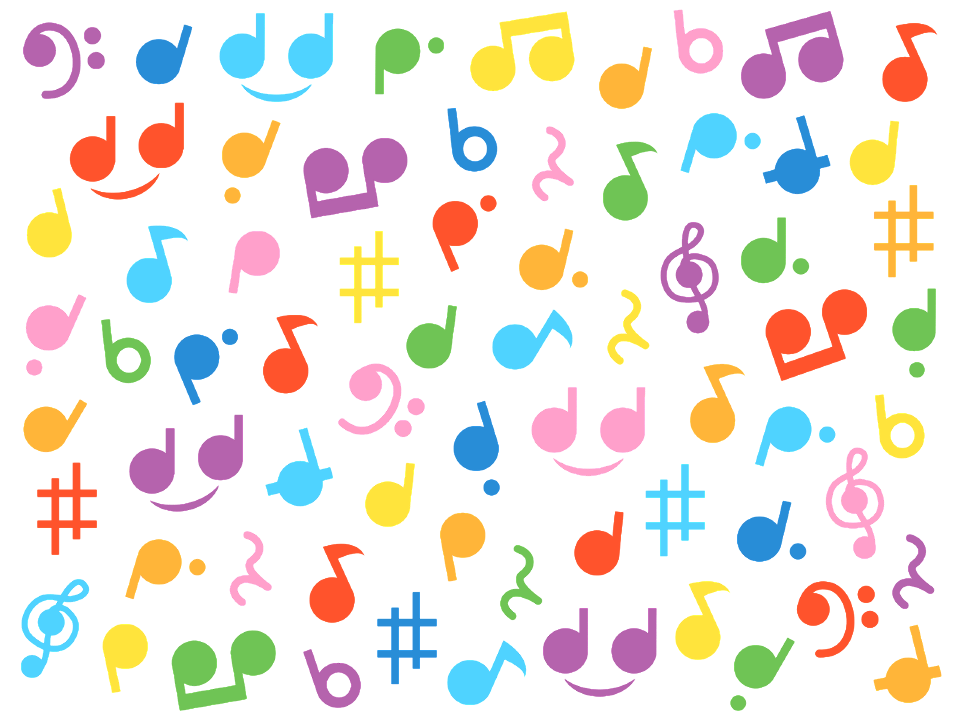 pink music notes backgrounds