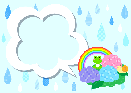 Rainy season background. Free illustration for personal and commercial use.