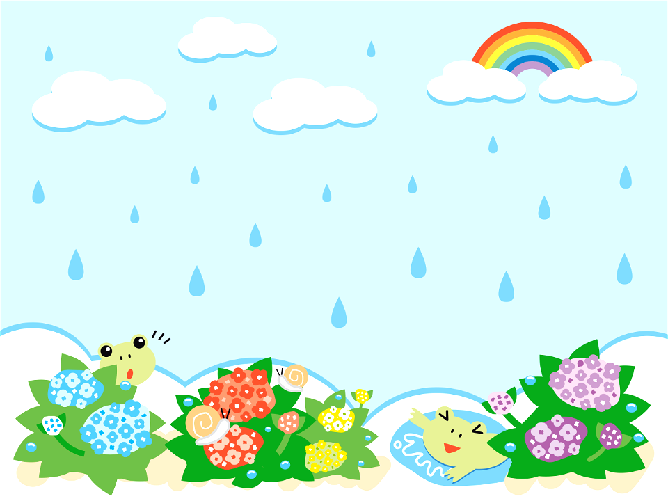 Rainy season. Free illustration for personal and commercial use.