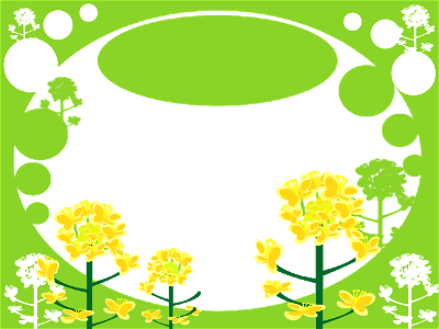 Rape blossoms background. Free illustration for personal and commercial use.