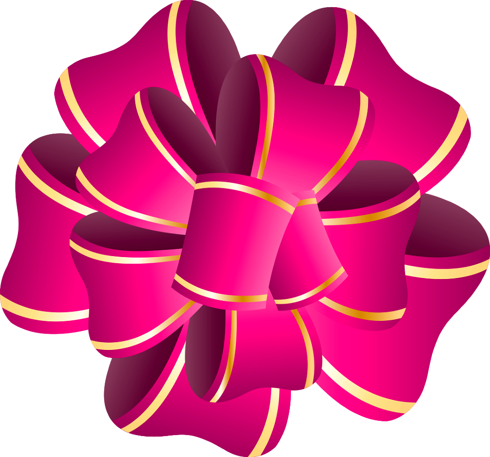 Ribbon flower. Free illustration for personal and commercial use.