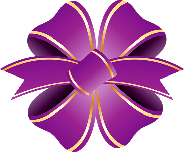Ribbon flower. Free illustration for personal and commercial use.
