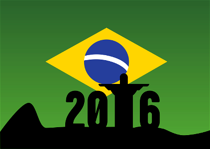 Rio 2016. Free illustration for personal and commercial use.