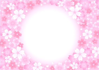 Sakura frame. Free illustration for personal and commercial use.