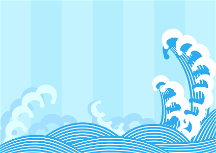 Sea wave. Free illustration for personal and commercial use.