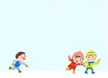 Snowball fight. Free illustration for personal and commercial use.