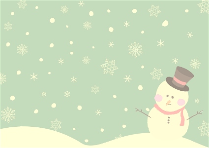 Snowman snow. Free illustration for personal and commercial use.