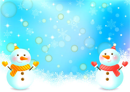 Snowman snow. Free illustration for personal and commercial use.