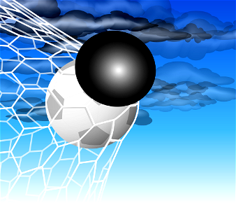 Soccer goal net. Free illustration for personal and commercial use.