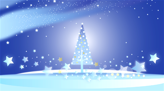 Star christmas tree. Free illustration for personal and commercial use.