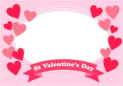 Valentines day frame. Free illustration for personal and commercial use.