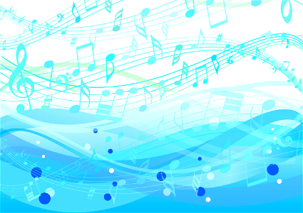 Wave music. Free illustration for personal and commercial use.