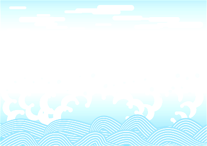 Wave sea. Free illustration for personal and commercial use.