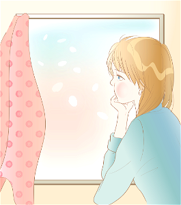 Woman crying. Free illustration for personal and commercial use.