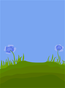 Flowers field background. Free illustration for personal and commercial use.