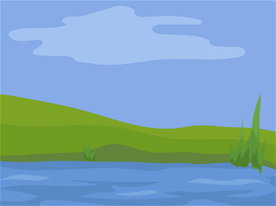 Pond nature background. Free illustration for personal and commercial use.
