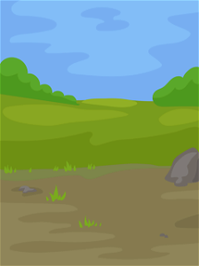 Green nature field background. Free illustration for personal and commercial use.
