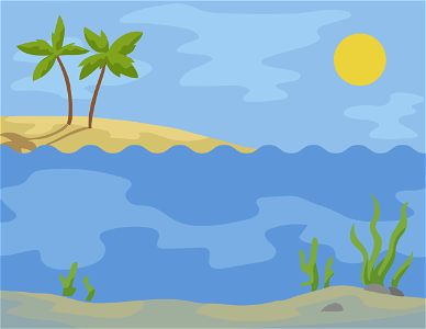 Island background. Free illustration for personal and commercial use.