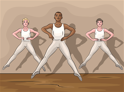 Boy ballet. Free illustration for personal and commercial use.