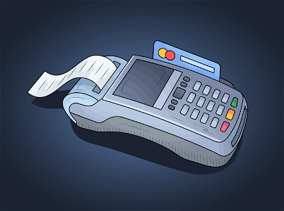 Credit card payment. Free illustration for personal and commercial use.