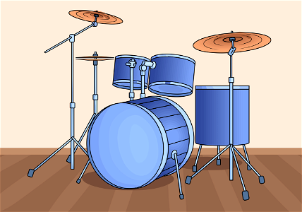 Drums. Free illustration for personal and commercial use.