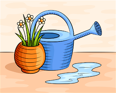 Flower pot. Free illustration for personal and commercial use.