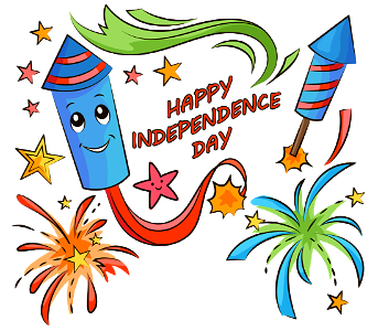 Happy independance day. Free illustration for personal and commercial use.